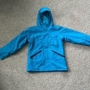 The North Face teal/turquoise 🩵 ski jacket size L (girls 14/16)